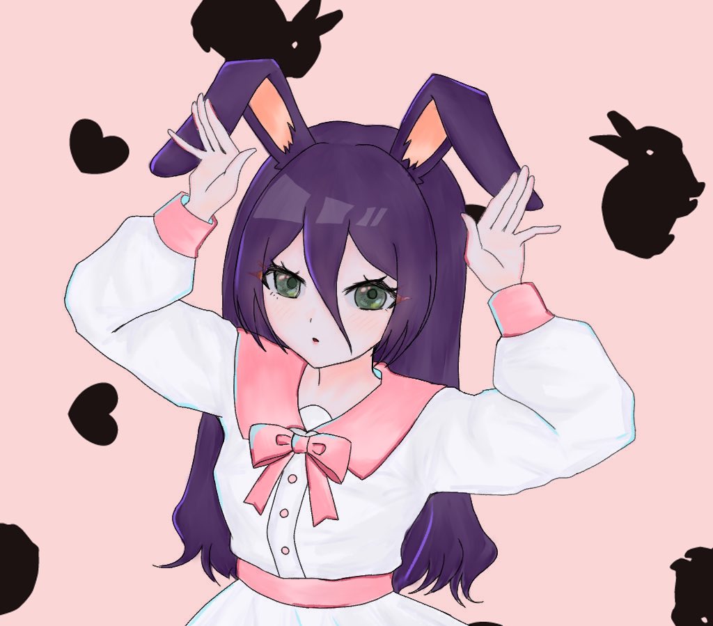 なぽちゃんに🐰レゼの線画塗ってもらっちゃった〜🎶🎶🎶最強𝒄𝒖𝒕𝒊𝒆