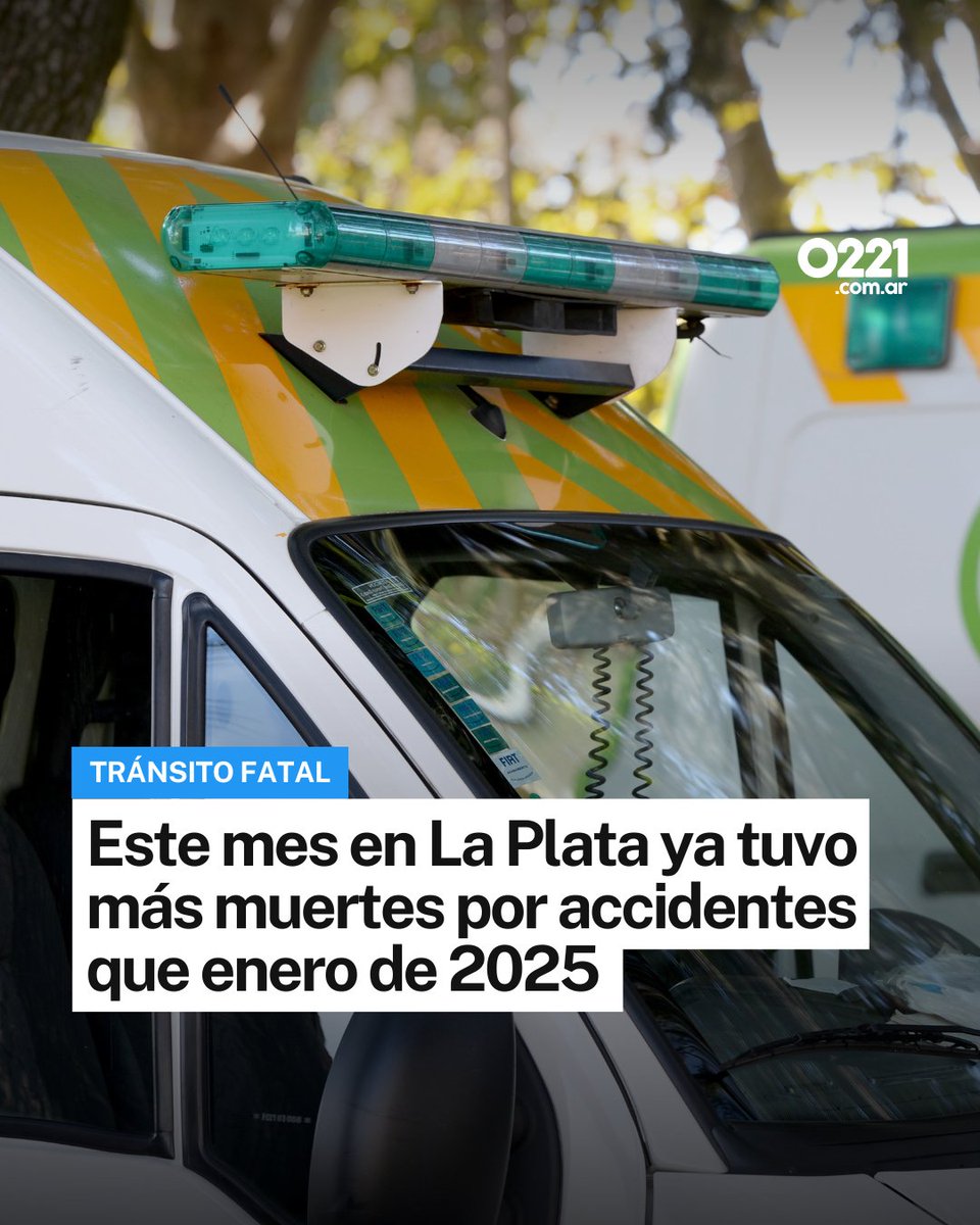 SINIESTROS FATALES EN ALZA 🚨 #LaPlata ya superó las muertes por accidentes de tránsito registradas en enero de 2025: van 7 víctimas fatales en lo que va del mes y aún no terminó.

🏍️ La mayoría de los siniestros involucraron motos y ocurrieron en distintas zonas como
