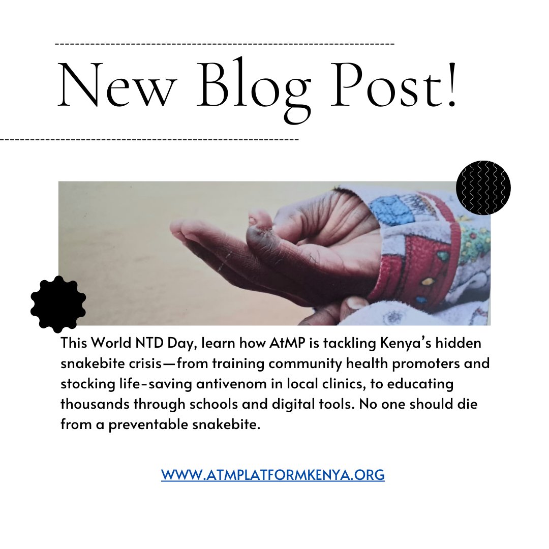It’s world #ntdday ! In Kenya, snakebite envenoming remains a persistent crisis for rural families. For many, a single bite can undo years of economic progress. At <a href="/MeTAKenya2018/">Access to Medicines Platform(MeTA Kenya)</a> , we are working to change the narrative. Find out how, from our latest article: