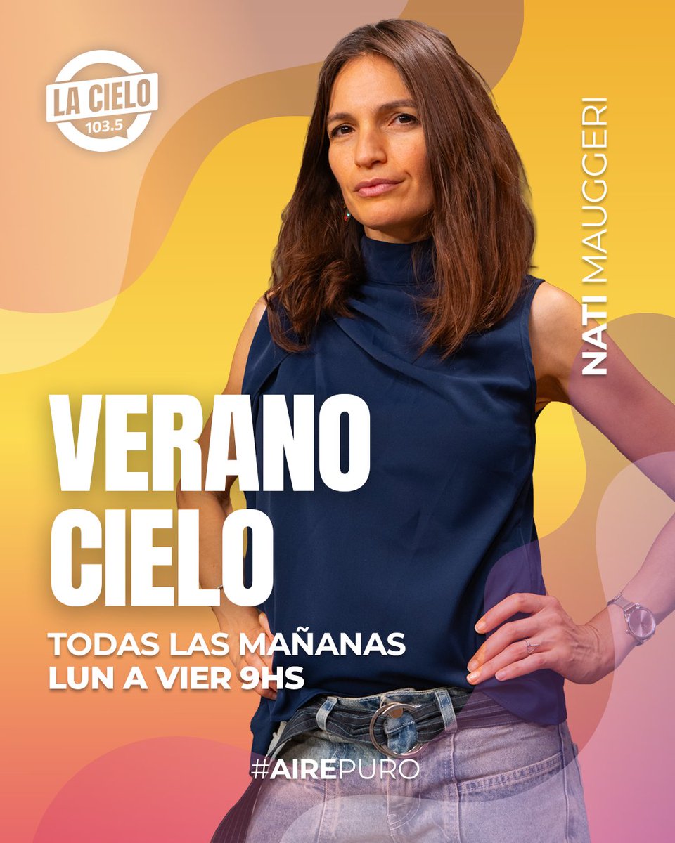 Otra hermosa mañana de verano para escuchar La Cielo. Hasta las 12:00, <a href="/NatyMaugeri/">Macbeth</a> y <a href="/nicolaschillon/">Nicolás Chillón Fouquet</a> te hacen compañía en #VeranoCielo

📻 103.5 | lacielo.com.ar
▶️ youtube.com/watch?v=Rc6-rY…
