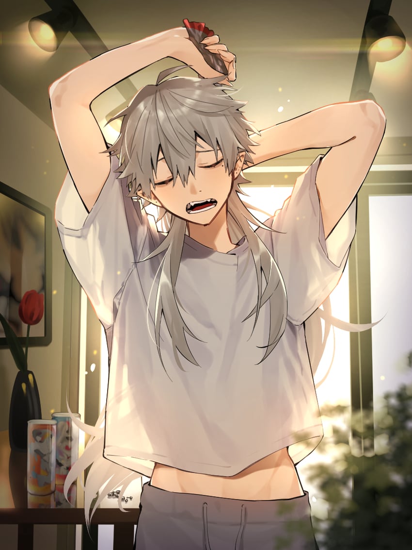 AdeptHybrid's tweet photo. 𝙔𝙖𝙬𝙣

               The hybrid just woke up from a 𝐯𝐞𝐫𝐲 long nap, stretching and groaning. https://t.co/PRVOIFd9Qq