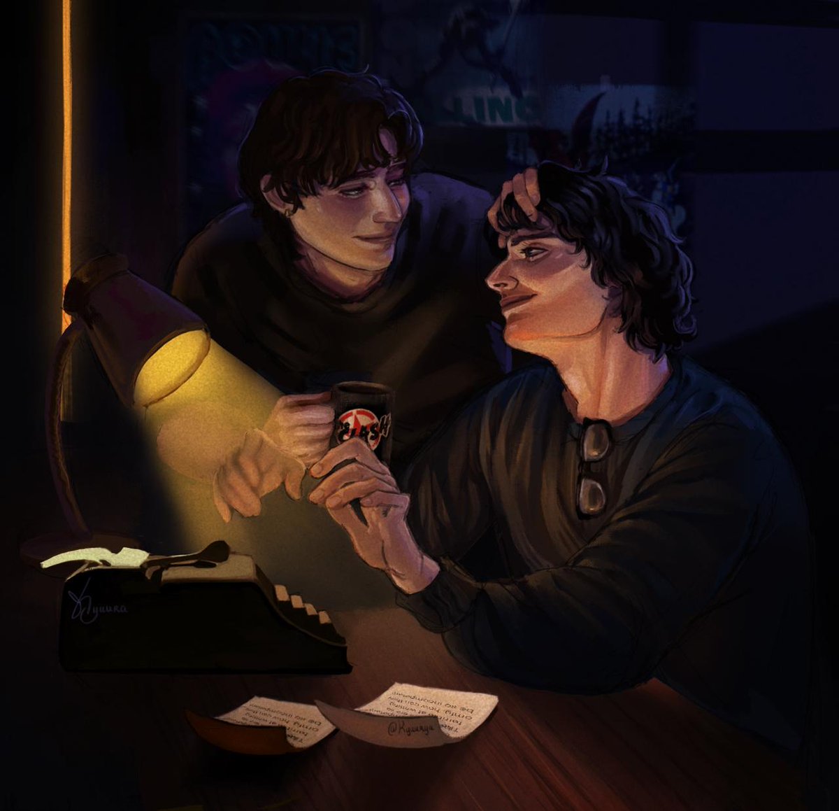 i just thought it will be cute
(domestic byleeerr😝)
 #bylerfanart #bylertwt