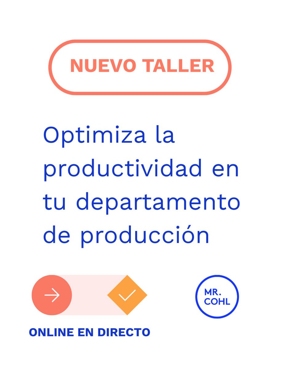 Usa la Inteligencia Artificial para ahorrar tiempo, automatizar tareas y gestionar tu trabajo de forma más eficiente en tu día a día en producción. Taller online en directo, con <a href="/BelliRamirez/">Belli Ramirez 🏳️‍🌈</a> , organiza <a href="/MrCohl/">Mr. Cohl PRODUCCION DE ANIMACION</a>   ¡Reserva hoy con DESCUENTO! Inscríbete
mrcohl.com/work/taller-de…