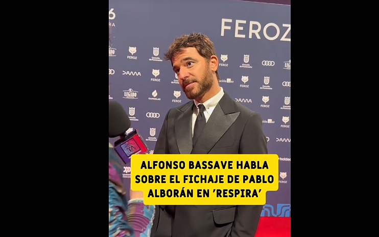 ALFONSO BASSAVE habla del fichaje de PABLO ALBORÁN por la serie 'RESPIRA' (Netflix). ¿Cómo ha sido poder rodar con el artista malagueño? Vídeo aquí: tiktok.com/@fernanfm10/vi…