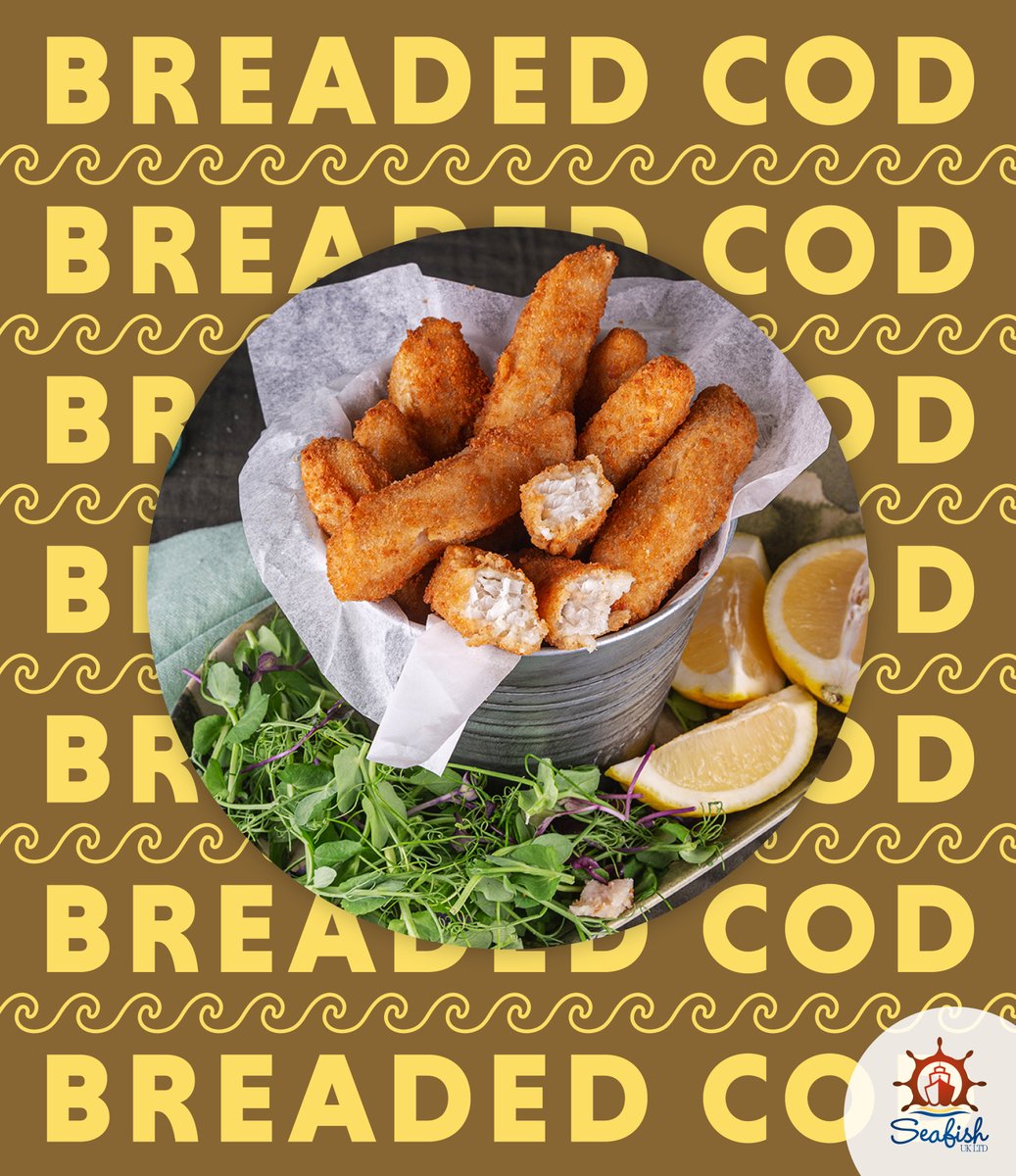 Seafishukltd's tweet photo. Flavour Profile Fridays 🐟🎨
Same cod. Two classic flavour coatings.
 
This week we’re showcasing how one goujon can deliver two completely different flavour and texture experiences 🍽️👇
 
🍺✨ Beer Battered MSC Cod Goujons 
🍞💛 Breaded Cod Goujons https://t.co/jhqDpDz2Mf