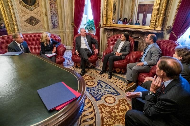 <a href="/LindseyGrahamSC/">Lindsey Graham</a> <a href="/SenBlumenthal/">Richard Blumenthal</a> Thank you for introducing the Save the Kurds Act. In 2019, you personally assured me that the United States would not abandon the Kurds who fought side by side with U.S. partners to defeat ISIS. As Kobani faces siege and Kurdish regions endure