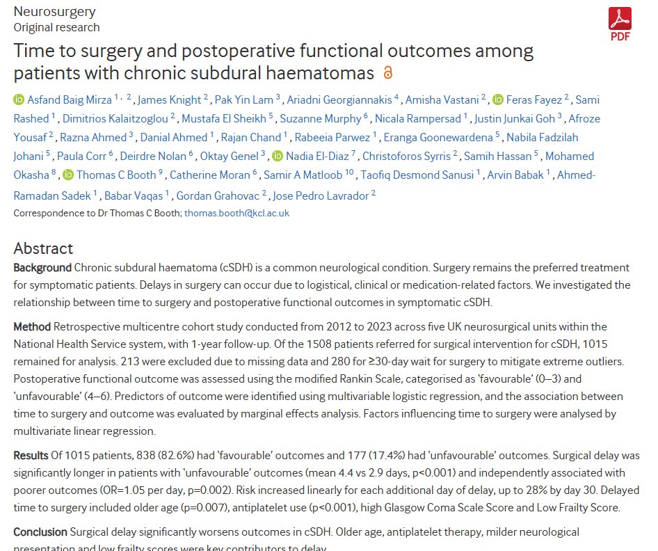King's Neurosurgery tweet media