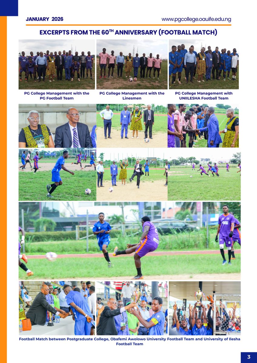 The Postgraduate College, Obafemi Awolowo University, Ile-Ife, presents the Maiden (January  2026) edition of OAU-PGC e-Digest, a biannual textual and visual compilation of PG College notable news, activities, and events.