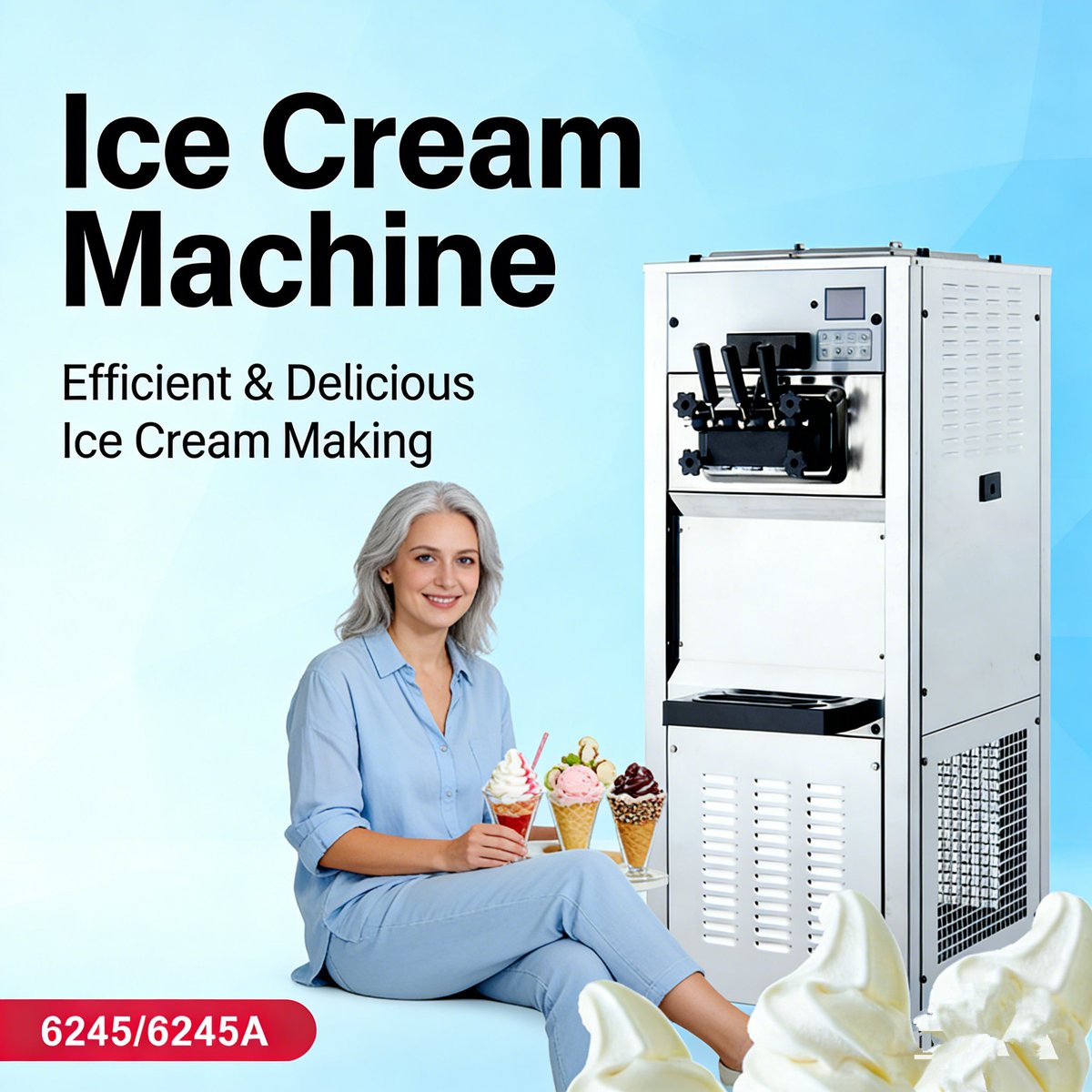 zsqingyo's tweet photo. 💥【Commercial Ice Cream Equipment King!】Dual-Function Ice Cream Machine for Every Business✨#counterfloorstandingicecreammachine #Embracocompressionicecreammachine #variablefrequencystirring #commercialicecreammachine #milkteashopicecreamequipment #foodtruckicecreammachine https://t.co/HXz5RiDyNY