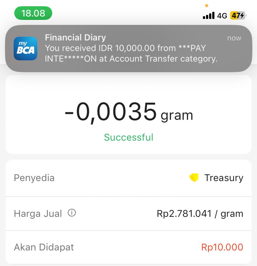 gemaydoymark's tweet photo. @kindy24677 @tanyakanrl kayaknya cuma bisa cairin melalui bank deh nder, ini aku barusan coba cairin 10k dan langsung ada notif uang masuk di bca.. kalo mau bikin rekening bca online bisa kok, tinggal download aja aplikasi mybca https://t.co/LpnGHpM6vU