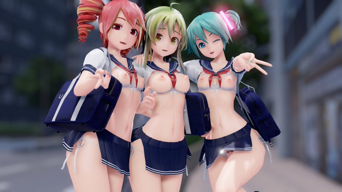 ドスケベ制服にドスケベ下着❤ 