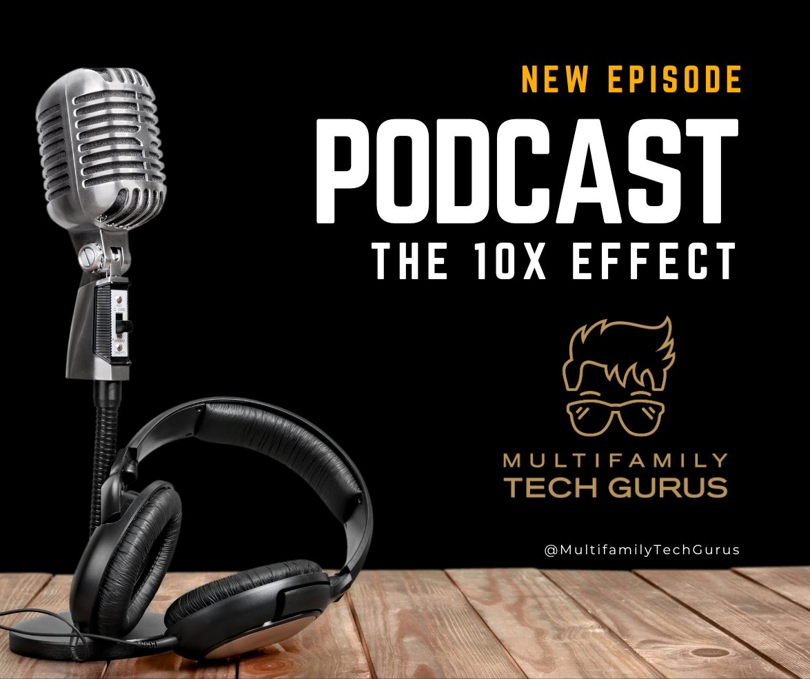 Listen to my latest #podcast: The 10x Effect: The Force Multiplier of Leveraging Technology - STREAMING NOW: bit.ly/MTGpod10x  / / #Proptech #Multifamily