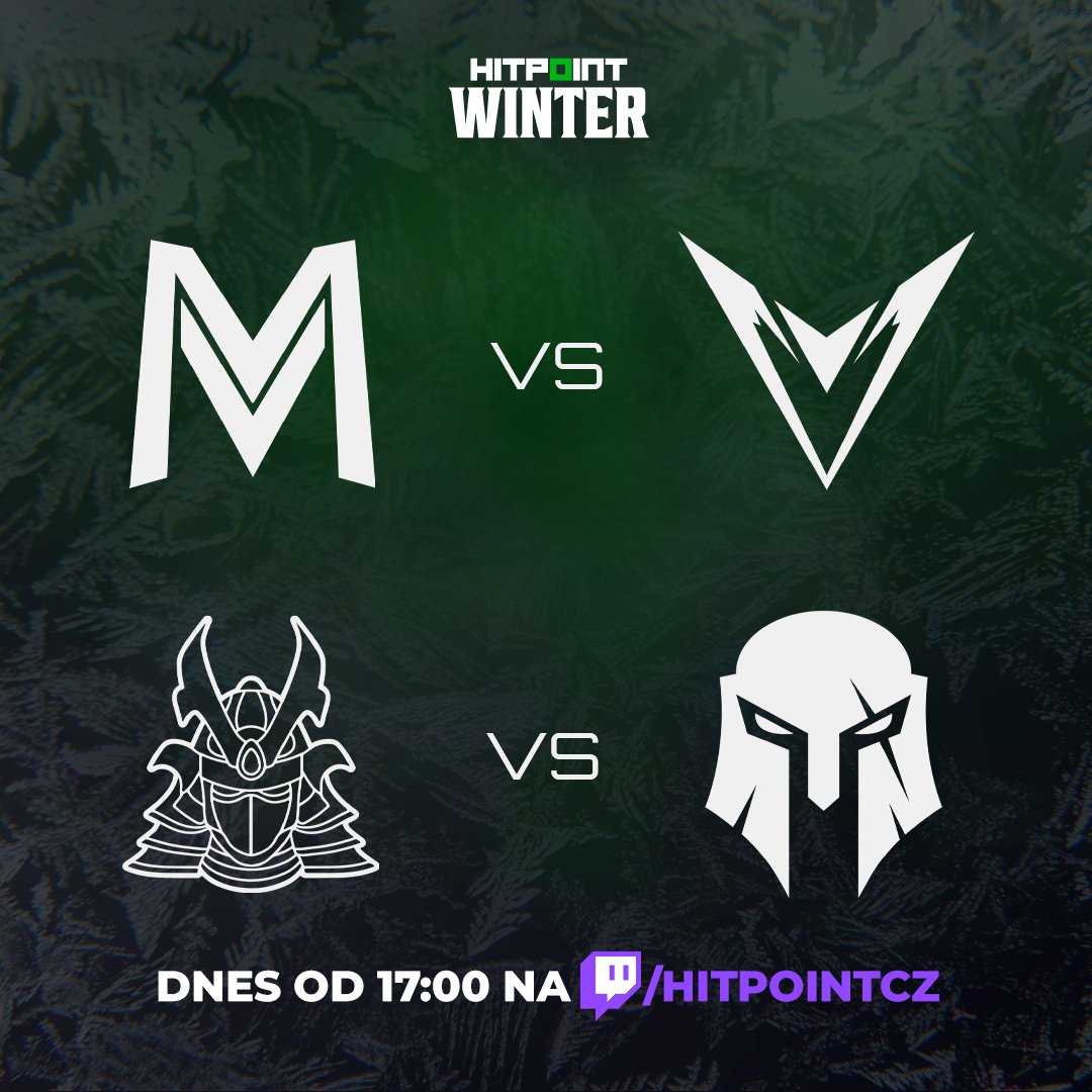 hitpointcz's tweet photo. 🍿Pokračujeme v BO3 Winter turnaje! První 0-2 boj o udržení v turnaji a druhá atraktivní 2-0 duel o playoff černého koně s favoritem? GLHF!👊

@Meavedron🆚 @observant_force 
@CitaKaizen 🆚 @brute_gg1 

📺https://t.co/h8HUsqe8o2 https://t.co/s0qIYIos9p