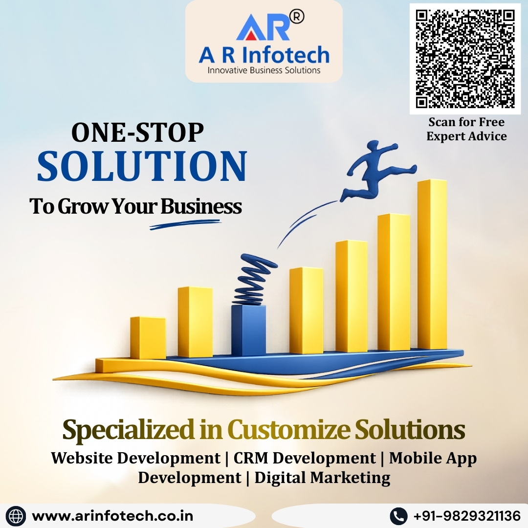 ARInfotech's tweet image. Want to grow your business with customized solutions?

Contact us: +91- 9829321136

For inquiries, please visit our website: arinfotech.co.in
.
.
.
#businessgrowth #customizedsolutions #arinfotech #techsolutions #businesssuccess #futureofbusiness #growthstrategy