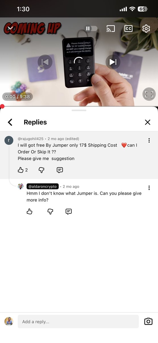 Yo <a href="/JumperExchange/">Jumper</a> bro we need to do more!!!! Let’s get everyone involved in Jumping. Can’t believe someone who rates crypto hardware wallets haven’t heard of Jumper.