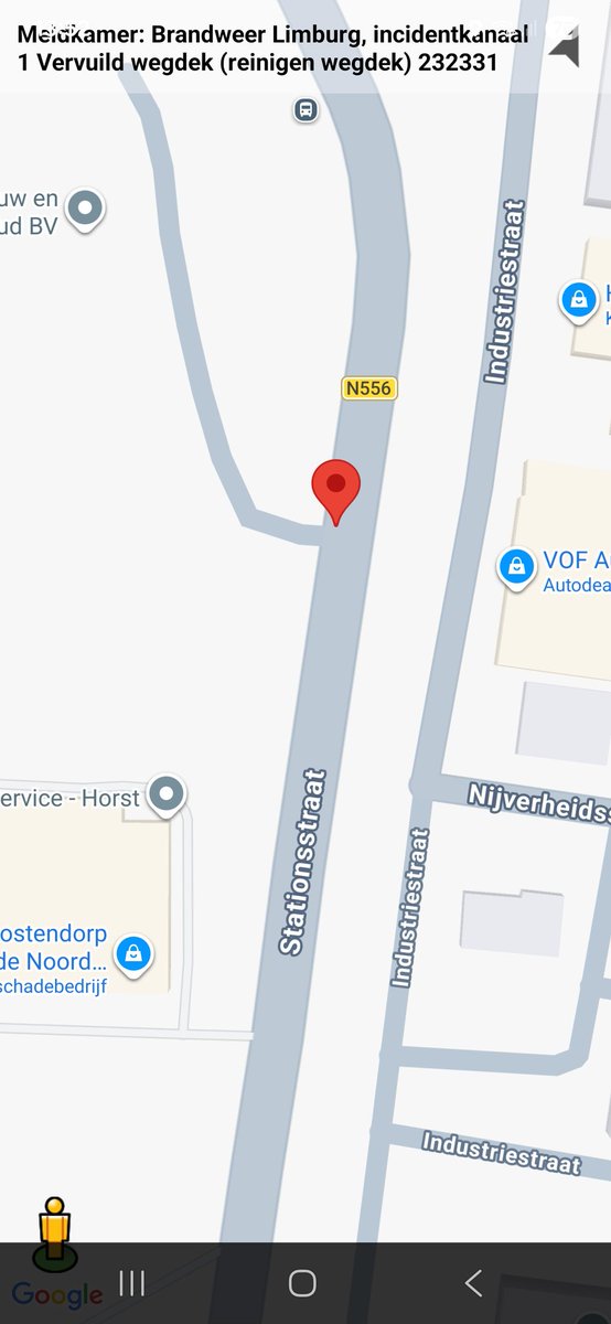 Vervuild wegdek in Horst