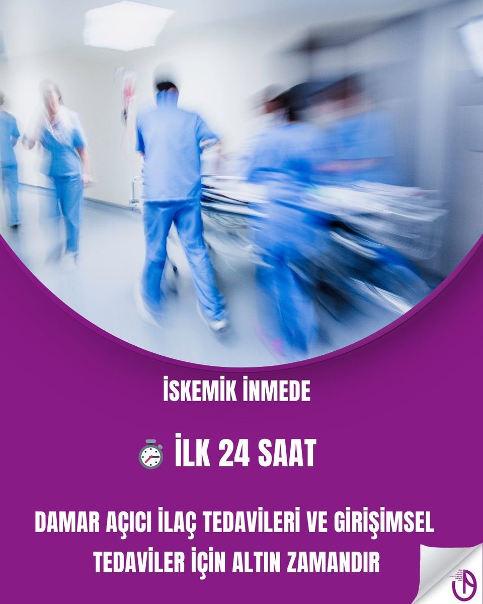 turkbeyindamar's tweet photo. İnme tedavisinde ilk 24 saat damar açıcı ilaç tedavileri ve girişimsel tedaviler için kritik zamandır.
Bu süre, yalnızca hastanın hayatta kalmasını değil; nasıl bir yaşamla devam edeceğini de belirler
🧠 Zaman kaybı, beyin kaybıdır
#tbdhd #inme #TürkBeyinDamarHastalıklarıDerneği https://t.co/eiBx8LzOCJ