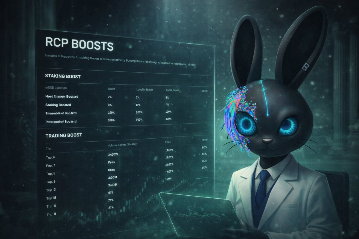 Reya’s RCP Boost system is easier than it looks 👇

If you hold srUSD in your Reya margin account, your weekly RCP can go up to 4x.
No extra steps. No lockups. Just capital efficiency.
On top of that, Reya rewards real usage.
Higher trading volume over time means lower fees and