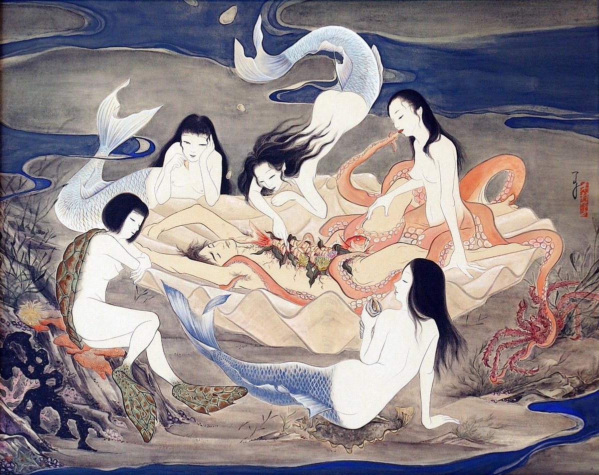 artenpedia's tweet image. ‘Banquet of Mermaids’ by Ryoko Kimura