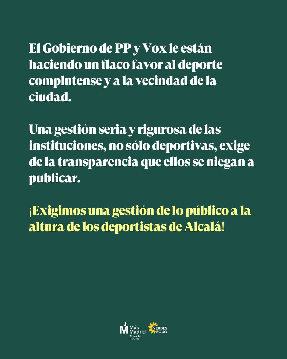 PP y Vox caminan en la dirección contraria a la transparencia.

No tuvieron suficiente con quitarle a un club la organización de su carrera solidaria.

Ahora no quieren rendir cuentas ante su mala y opaca labor.