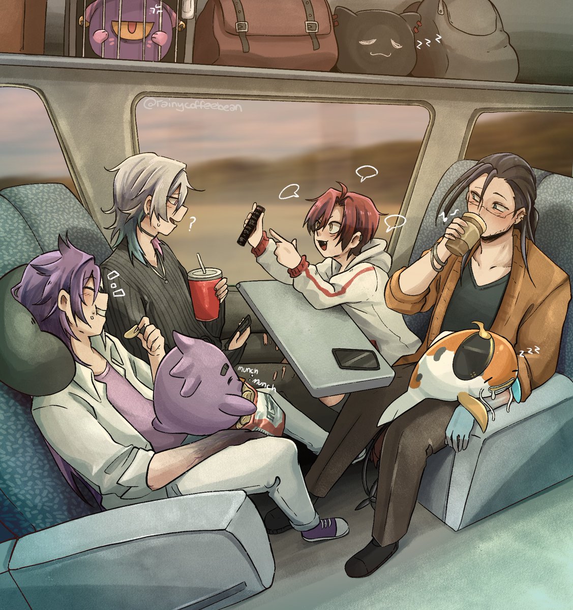 Travelling with the boys~
#bettelful #flayonscrayons #PIHAKKASSO #josuijiArt