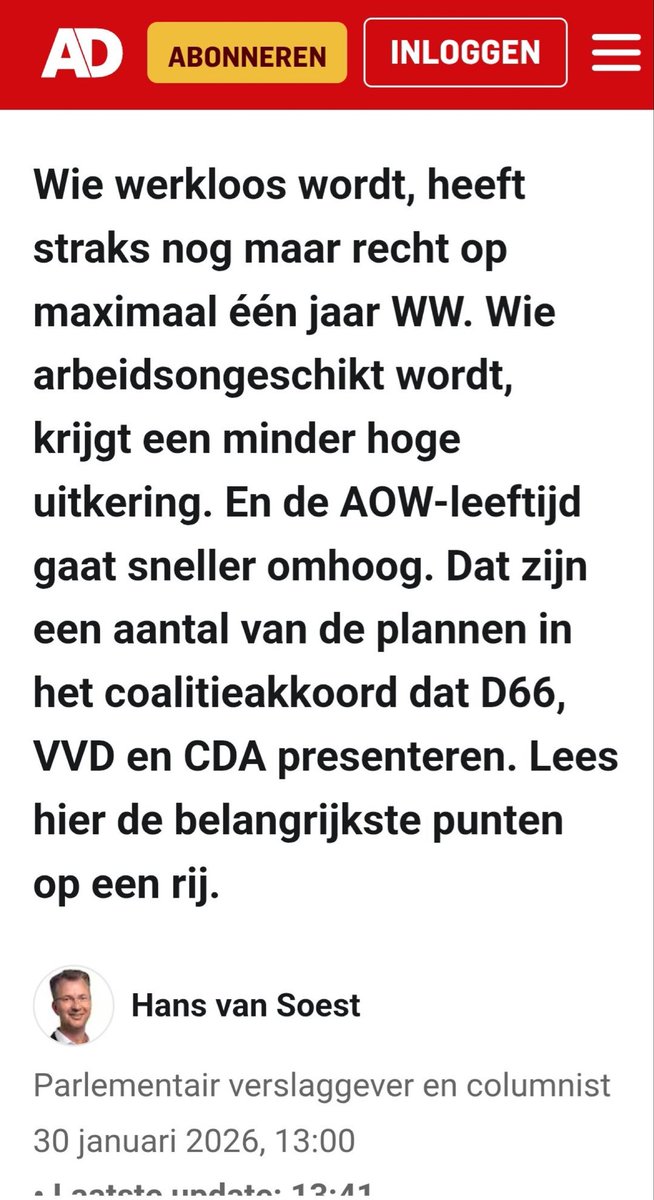 Als je een herseninfarct overleefd en je wordt arbeidsongeschikt dan kan je beter direct zelfmoord plegen  want dit kabinet geeft meer om asielzoekers dan om werknemers die ziek worden.