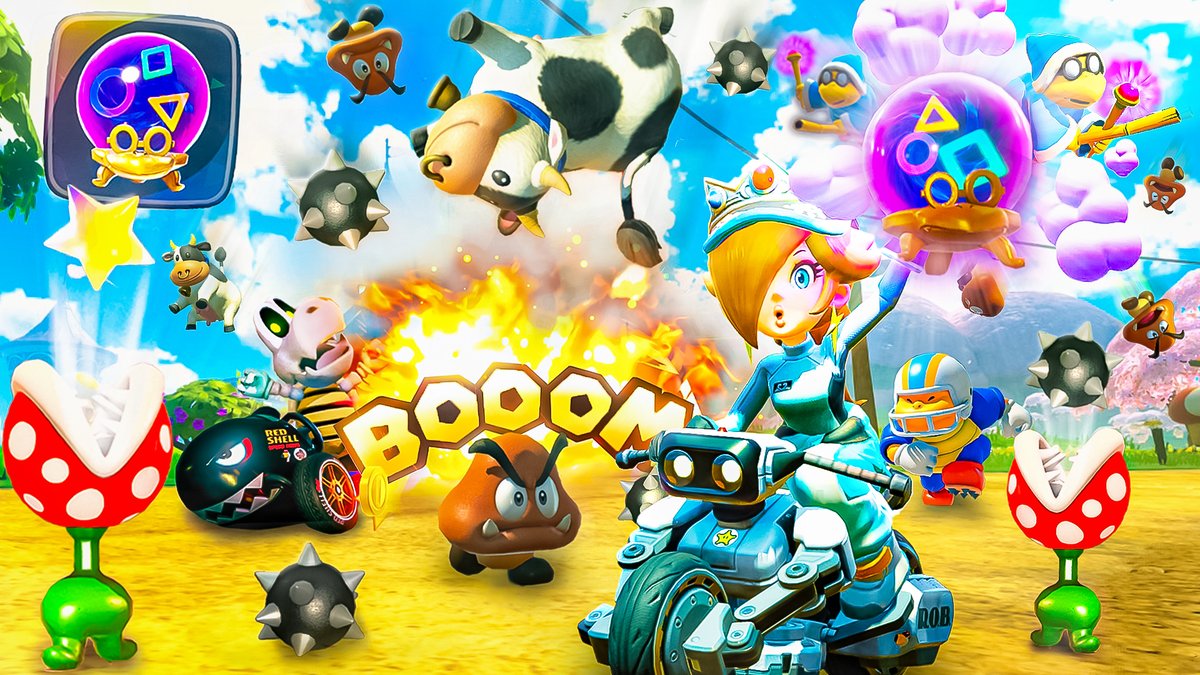 MOIN MOIN👋

Ich habe Mario Kart World nur mit dem Kamek-Item gespielt, womit durchgehend Gegner vom Himmel fallen. 
Dadurch wurde Mario Kart World noch chaotischer denn je.

youtu.be/d22fU88j_kU