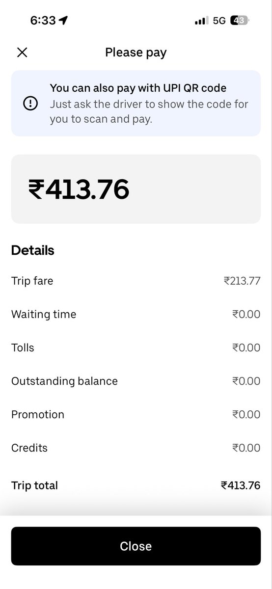 Hi <a href="/Uber_India/">Uber India</a> can you explain this? Are you running a scam?