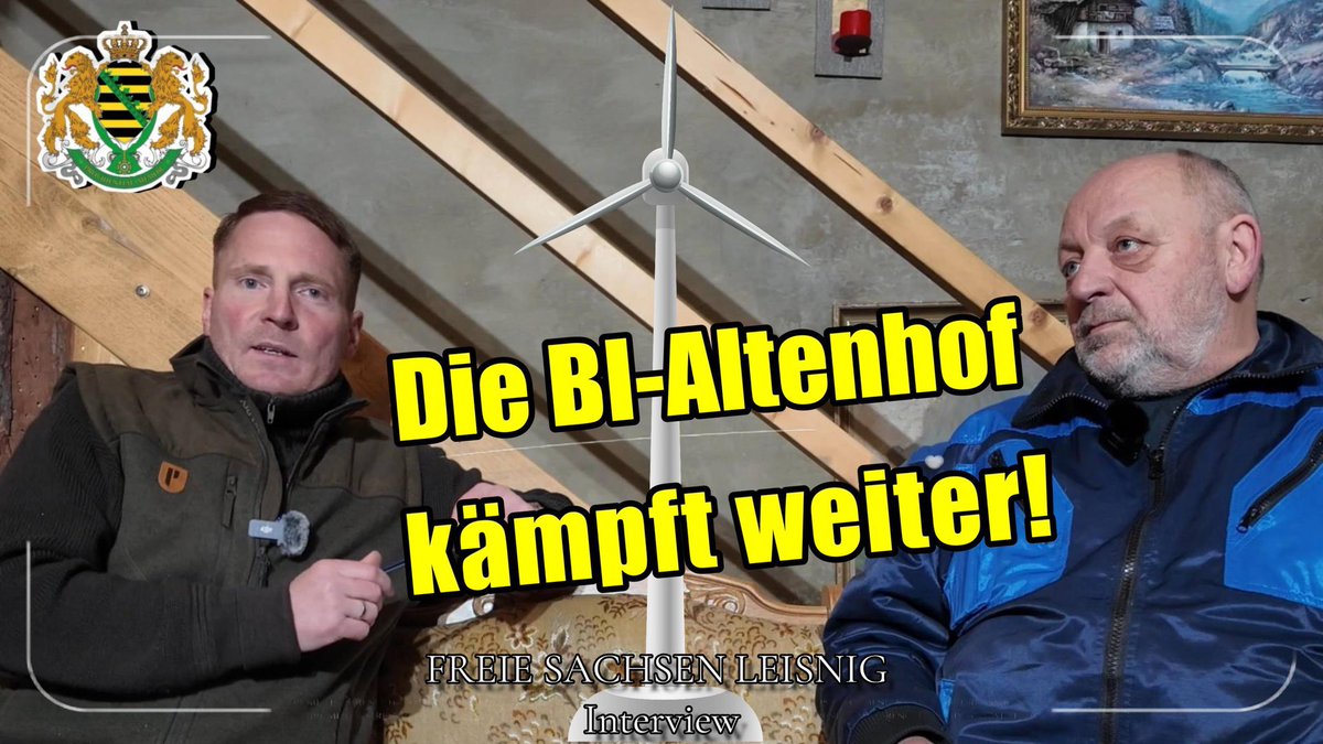 FS_Leisnig's tweet photo. Die #Bürgerinitiative kämpft weiter! Heute um Punkt 18:00 Uhr erfahren Sie exklusiv #Neuigkeiten zu den drei geplanten Mega-#Windkraftanlagen in der Nähe von #Altenhof und #Naunhof.
Ein Vertreter der IB „#GegenWind“ sprach mit Christian Fischer:
https://t.co/9gt74vMveP https://t.co/4Rpn74FHpg