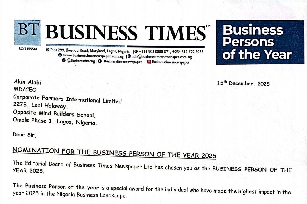 Farmer Akin Alabi® tweet media