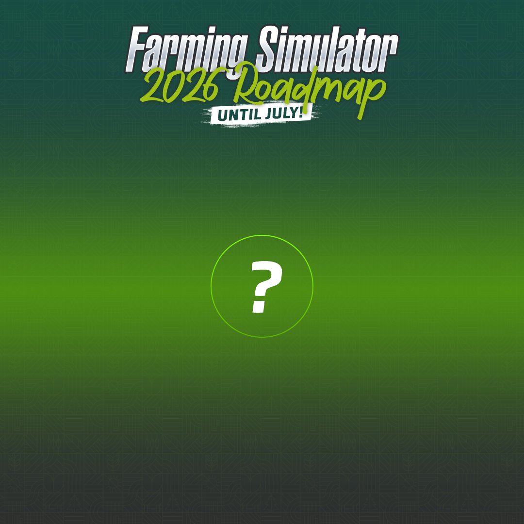 Farming Simulator 2026 Roadmap is here! 🚜🌱
Free content updates, new patches, Year 2 Season Pass packs, events like PAX East &amp; FarmCon 26 &amp; more to come. This is what’s ahead until July! 👀

Check our blog for more surprises! 👇
🔗 farming-simulator.com/newsArticle.ph…