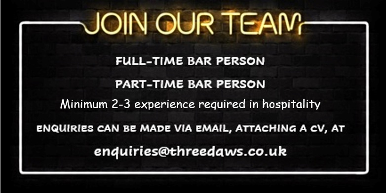 TDRiversideInn's tweet photo. Minimum 2/3 years bar experience
18+ years of age https://t.co/JSUfjxfkOc