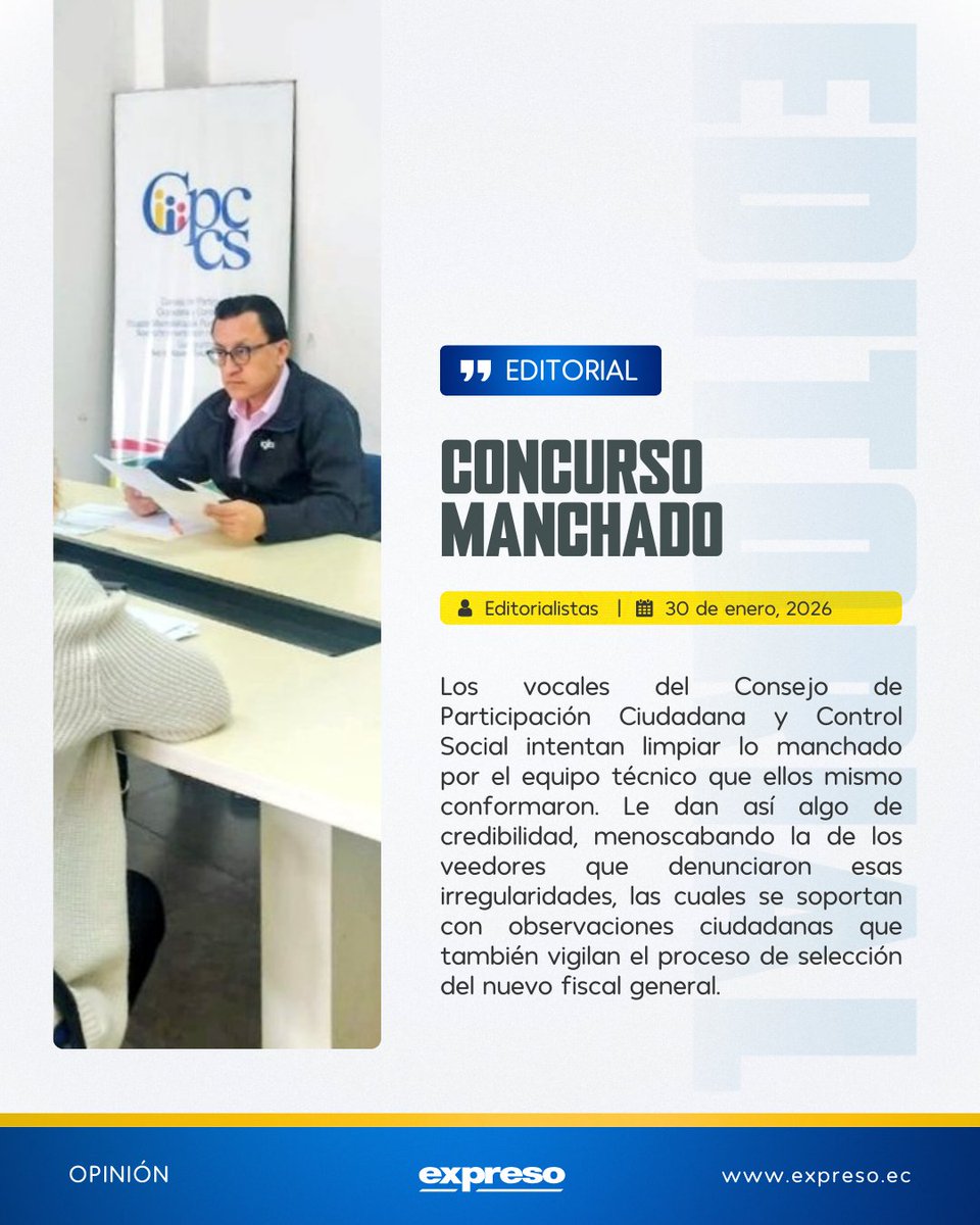 El concurso para elegir Fiscal General es un fraude. No solo son vicios ...