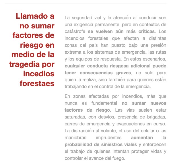 ONGnochat's tweet image. 📩 Ya enviamos el boletín de enero de ONG No Chat. En esta edición abordamos las cifras críticas con que partió 2026, la conducción no atenta, vacíos en seguridad vial, uso de ciclovías, emergencias por incendios y nuestro trabajo en terreno. 🔗 n9.cl/s4rjo