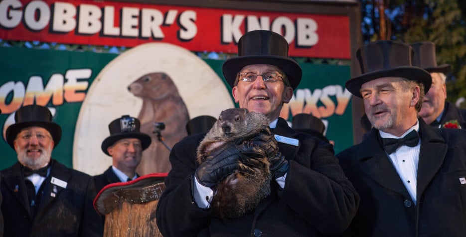 LeeVivi1958's tweet photo. Monday is Groundhog Day.  If that fat rodent sees his shadow I am gonna drive 3.5 hours and we gonna mix it up.  I can't deal with 6 more weeks of this weather. https://t.co/JXhwv8tHHE