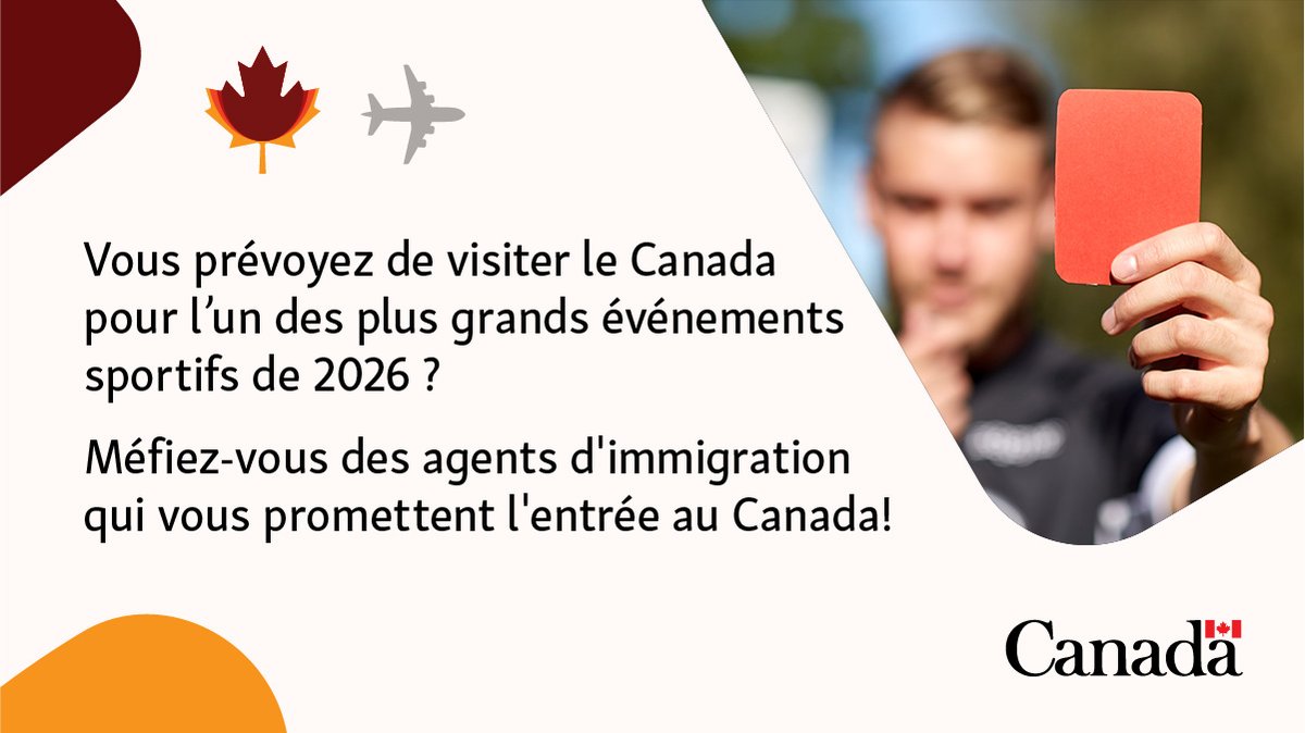 Certaines vidéos circulant sur les médias sociaux partagent de fausses informations sur les voyages au Canada pendant la Coupe du monde de la FIFA 26™. Soyons clairs : il n’existe pas de « visa FIFA » ni de visa de visiteur spécial pour la Coupe du monde qui permette de