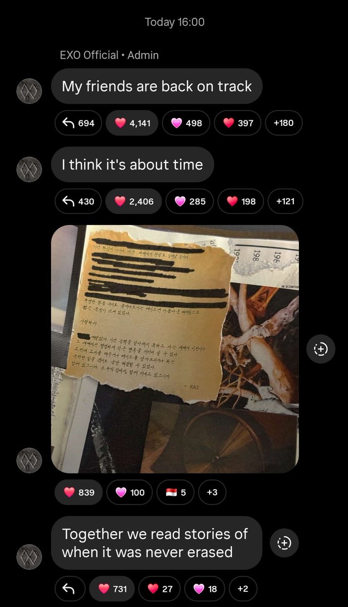 EXO IG channel update!

#EXO #엑소 #EXO_Crown
#REVERXE <a href="/weareoneEXO/">EXO</a>