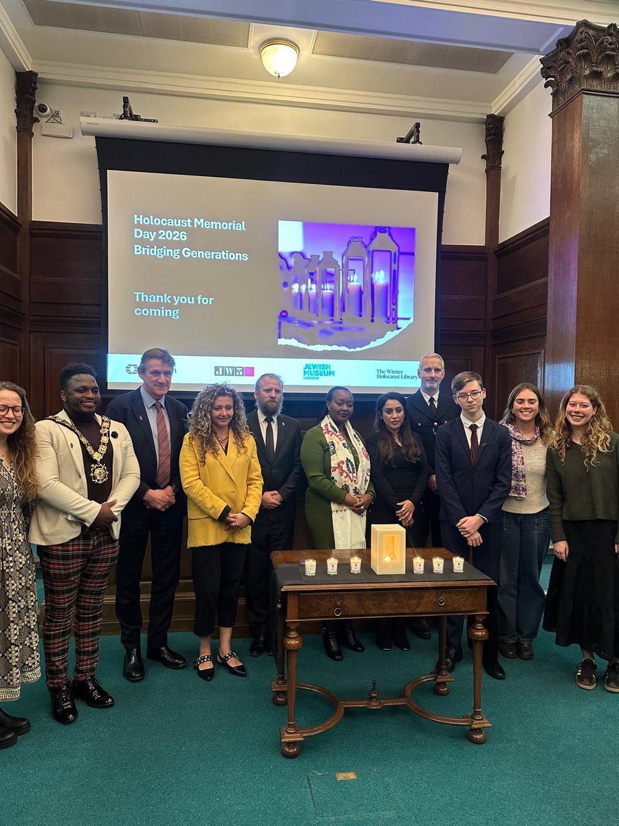 FoundIshami's tweet photo. Last Tuesday, we were honoured to stand with Camden Council for #HolocaustMemorialDay. Through her courage and testimony, survivor speaker @u_mariechantal powerfully brought this year’s theme, #BridgingGenerations, to life. Thank you @CamdenCouncil. #HMD2026 #LessonsFromRwanda https://t.co/AmnZltbQQQ