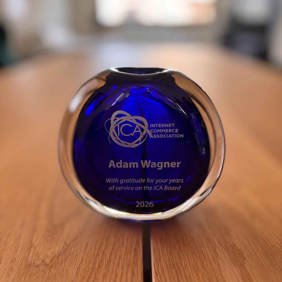 As my term on the Board of the Internet Commerce Association concludes at the end of January 2026, I’m grateful for this recognition received at the ICA Annual Meeting in Las Vegas. Serving as a Board Member of <a href="/ICADomains/">Internet Commerce</a>, the leading organization in the domain industry, has