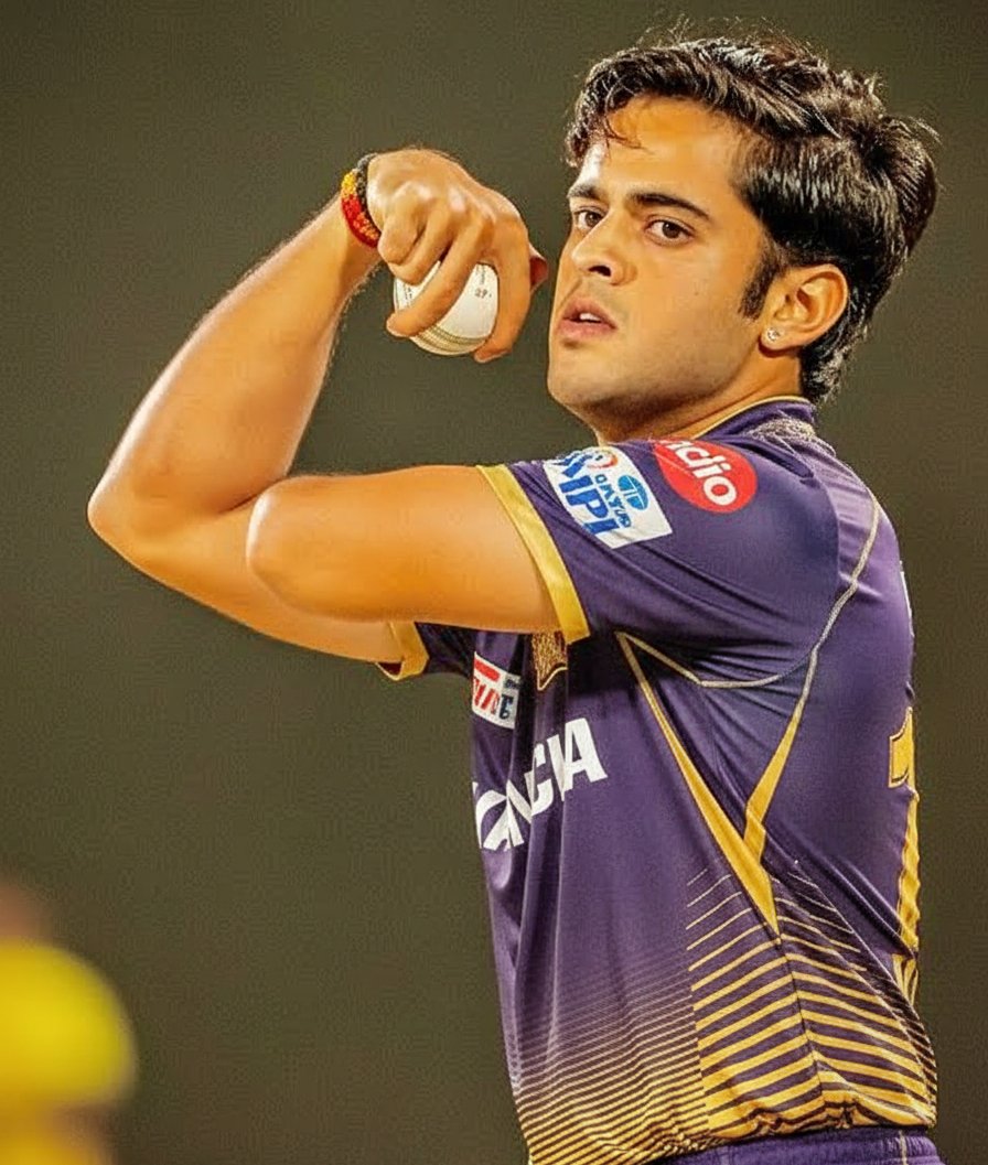 Saawan_KKR's tweet photo. Big things come in subtle packages! 💜 Prashant Solanki’s leg-spin is pure gold for @KKRiders. That drift and control? Absolute class. Watch out, the wickets are coming! 🌪️ #AmiKKR #PrashantSolanki #IPL2026 https://t.co/5jo7Np6QLH