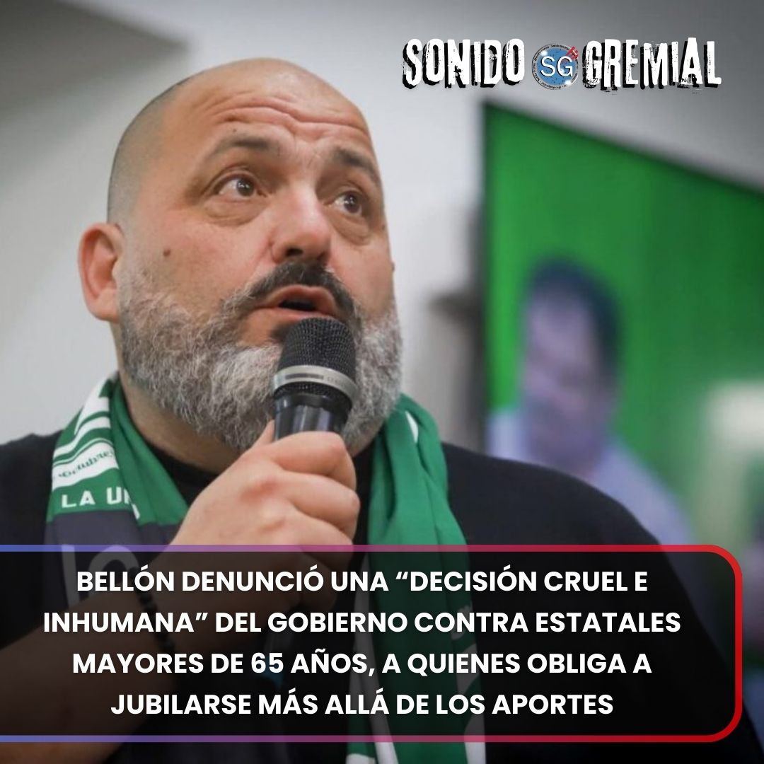 🔥 “Este gobierno eligió la crueldad como método de gestión”

✊ Desde <a href="/ateprensa/">Prensa ATE Nacional</a> , <a href="/vhugobellon/">Hugo Bellon</a>  cargó con dureza contra la resolución que limita la renovación de contratos de trabajadores estatales mayores de 65 años.
🔵🔴
sonidogremial.com.ar/bellon-denunci…