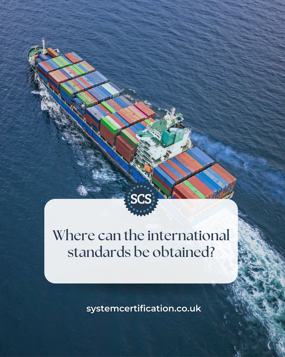SCS_Co_UK's tweet image. #InternationalStandards are protected by copyright, which means SCS cannot provide copies of standards as part of the certification process.

Standards must be purchased directly from the relevant National Standards Body:
·  In the UK - BSI
·  In Ireland - NSAI