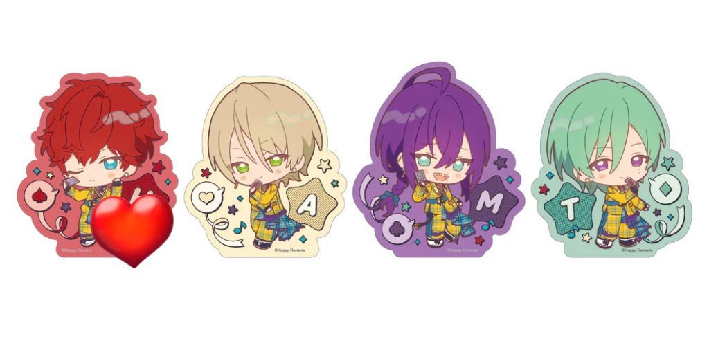 【交換】あんスタ pattythree with thanx ステッカー 缶バッジ

譲)一彩 藍良 巽 ステッカー各1

求)マヨイ

郵送のみです
一彩は纏めての方優先させて頂きます

初回の方プロフ必読