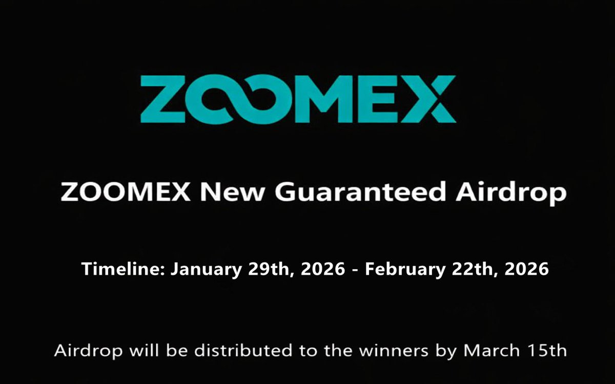 New #airdrop: Zoomex (Official Bot &amp; New Guaranteed)
Reward: 2 USDT (Remind)
News: Guaranteed, Coinmarketcap
Distribution date: March 15th

🔗Airdrop Link: t.me/ZoomexNewGuara…

1: Airdrop rewards will be distribute winners around March 15th
2: Also the Top 100 referrals will