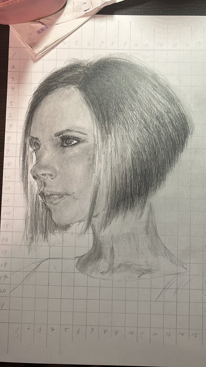 これ、誰か分かるだろうか。 目鼻が難しいなー #鉛筆画