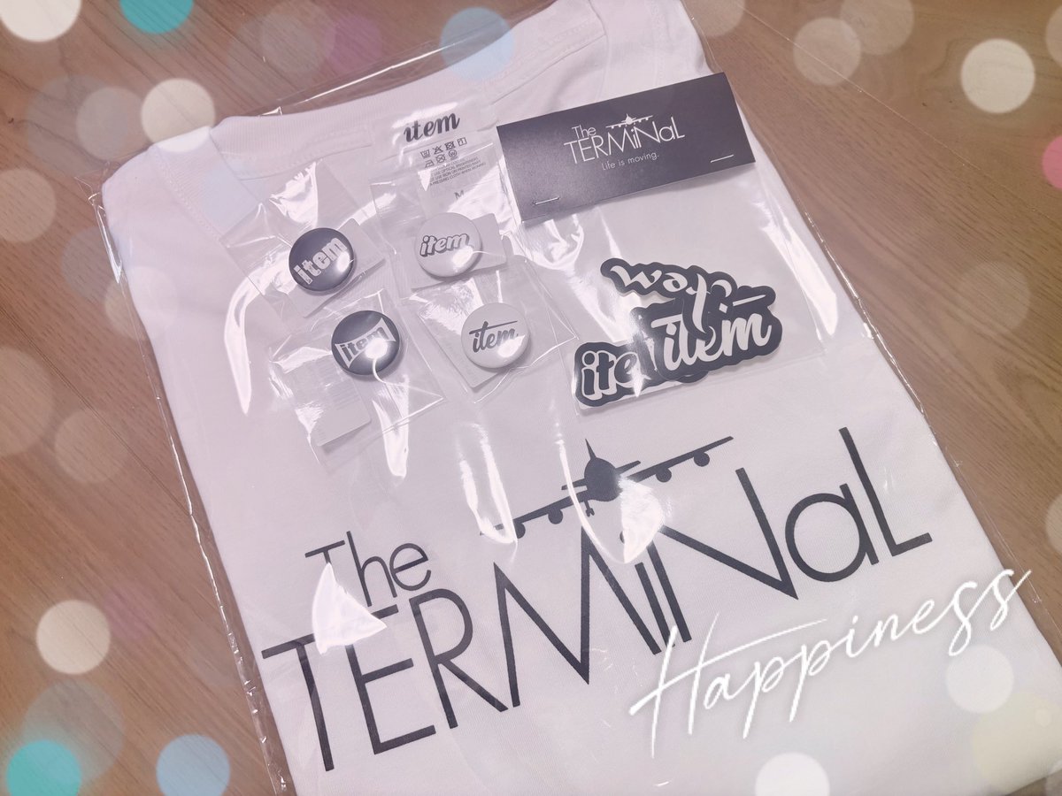 item x TERMiNaL collection】 Tシャツ・シール・缶バッヂ届きました