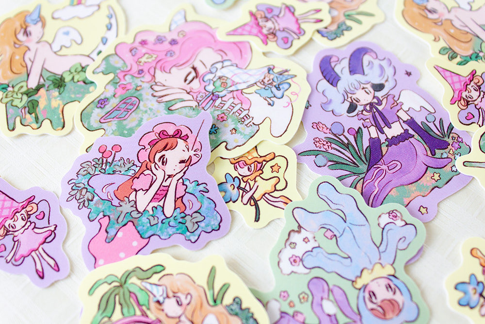 📢参加中のグループ展「new year」では 原画作品の展示のほかにア〜ミ