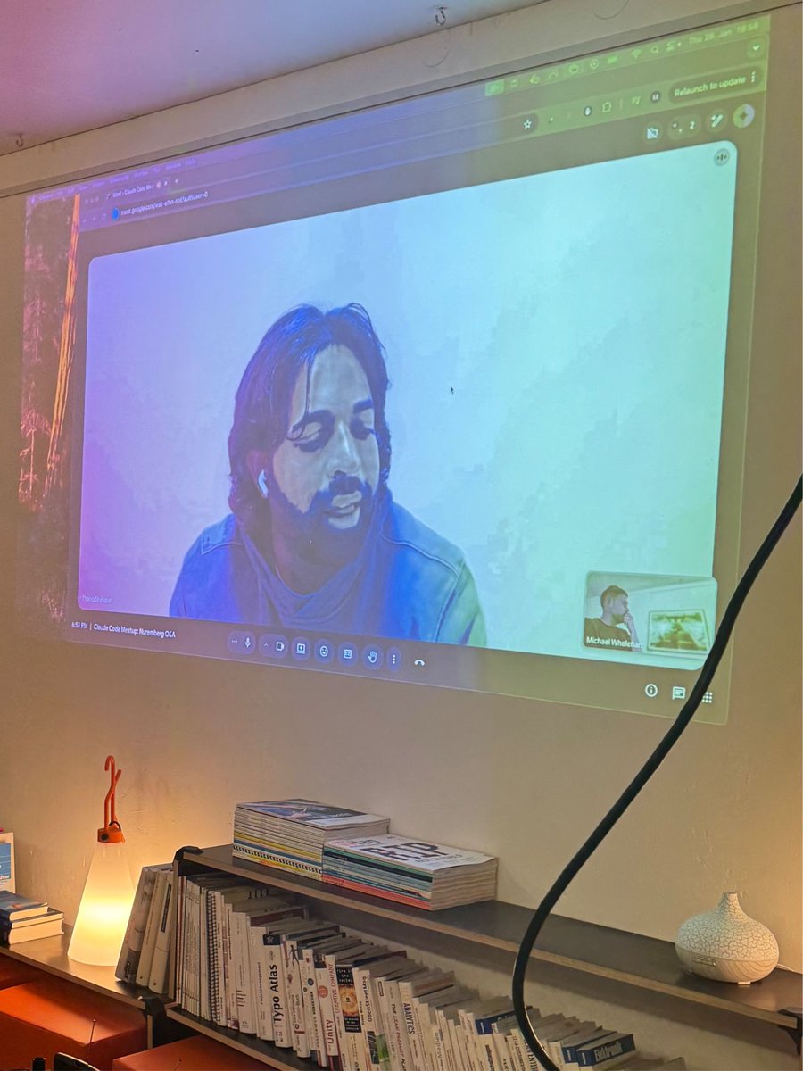 wh33liez's tweet photo. Last night I hosted the first Claude Community Meetup in Nuremberg - in collaboration with @AnthropicAI to a packed room and the energy was electric!
Thanks so much to @trq212 for joining us for a live Q&A session, we learned alot!
#claudecode #claudecommunity #Anthropic https://t.co/9fcyATGFeh