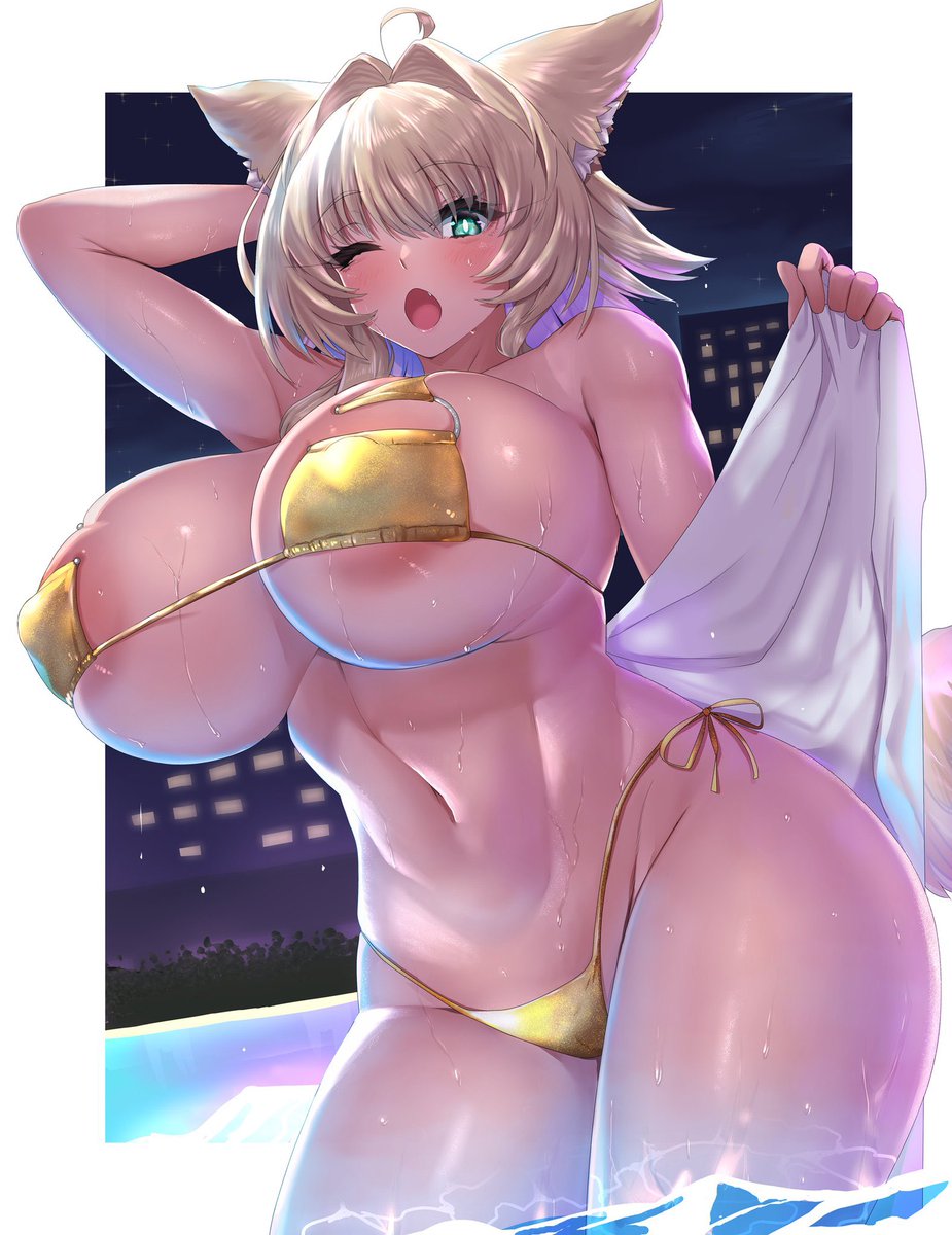 うちの子水着(?)まとめ #くそ寒いので水着を貼る 