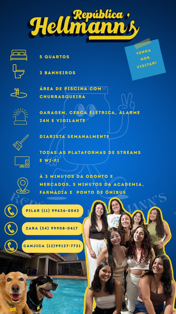 sarasoaressz's tweet photo. parabéns pela aprovação na unesp araraquara!!
não sabe onde morar? agora sabe!! 🫶

venha morar na república hellmann's e ter os melhores anos da sua vida 💛💙

unesp araraquara 
passei na unesp
vunesp
odonto
farmácia
economia
ebb
adm publica
letras
pedagogia
sociais https://t.co/67b12PSR9F